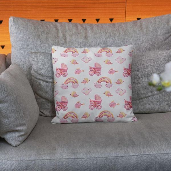 پارچه ملحفه مدل مخمل نوزادی  طرح ماهی و پرنده  کد 5011373