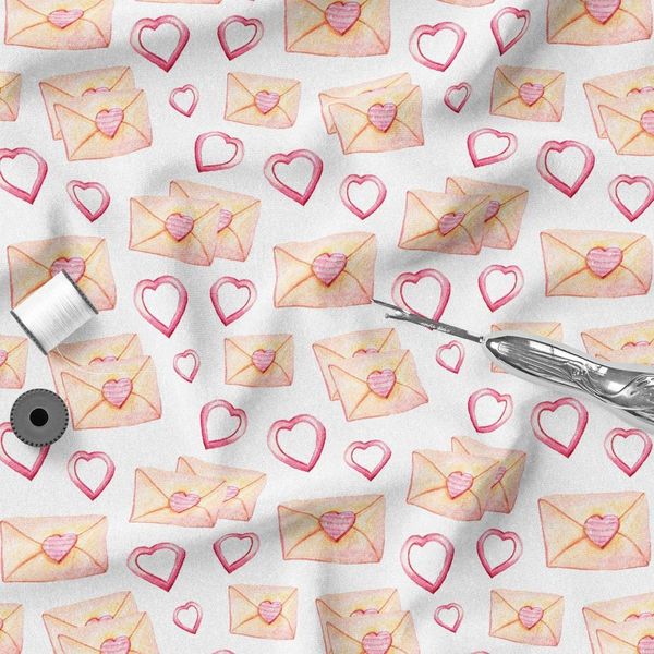 پارچه ملحفه مدل مخمل طرح قلبی کد 5011380