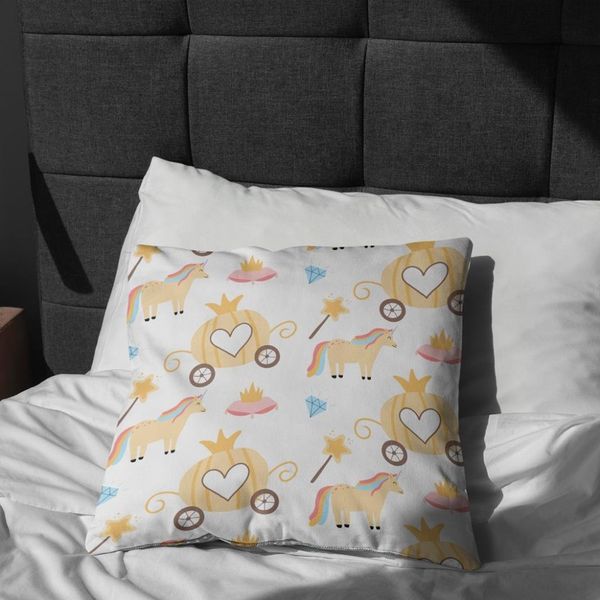 پارچه ملحفه مدل مخمل طرح  یونیکورن کد 5011386