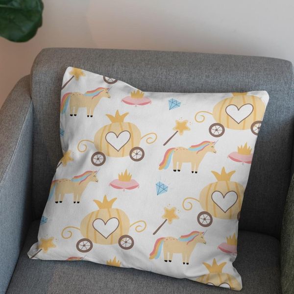 پارچه ملحفه مدل مخمل طرح  یونیکورن کد 5011386