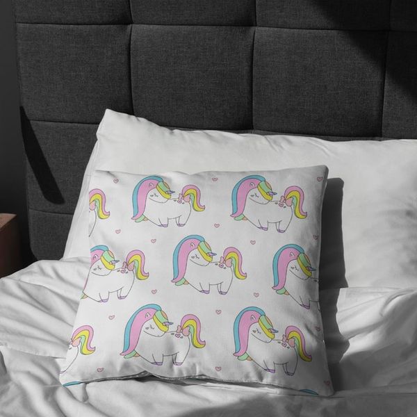 پارچه ملحفه مدل مخمل  طرح یونیکورن کد 5011397