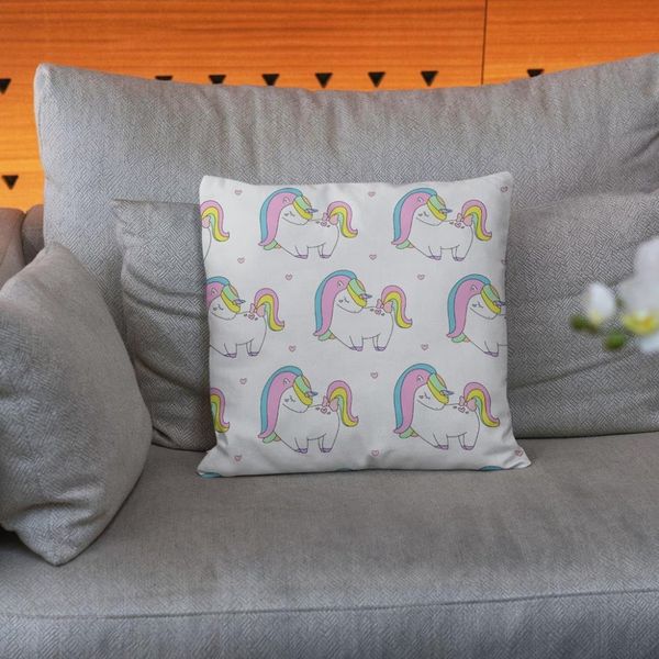 پارچه ملحفه مدل مخمل  طرح یونیکورن کد 5011397