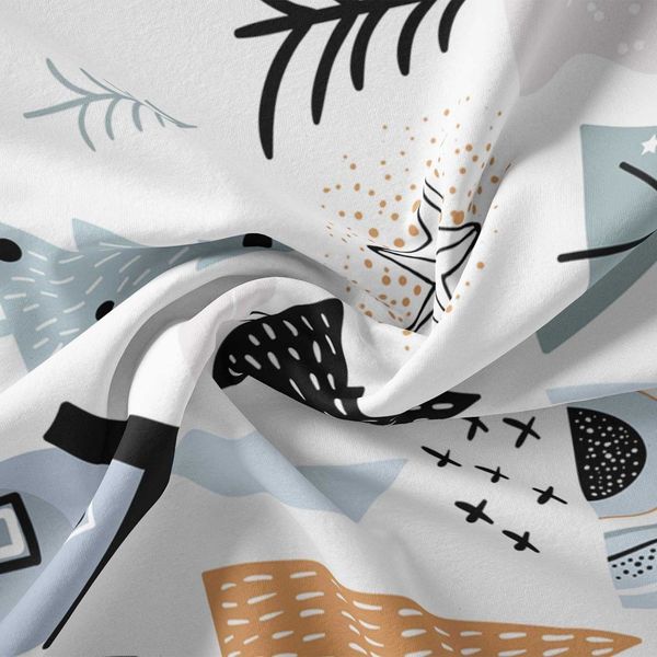   پارچه ملحفه مدل مخمل  طرح خانه کوهستان   کد 5011346