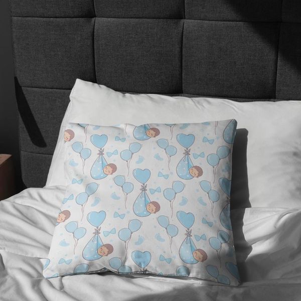  پارچه ملحفه مدل مخمل نوزادی طرح بادکنک قلبی  5011487