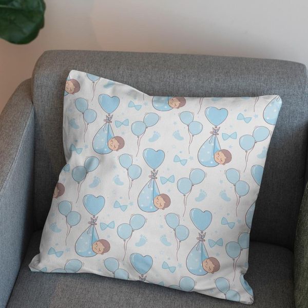  پارچه ملحفه مدل مخمل نوزادی طرح بادکنک قلبی  5011487