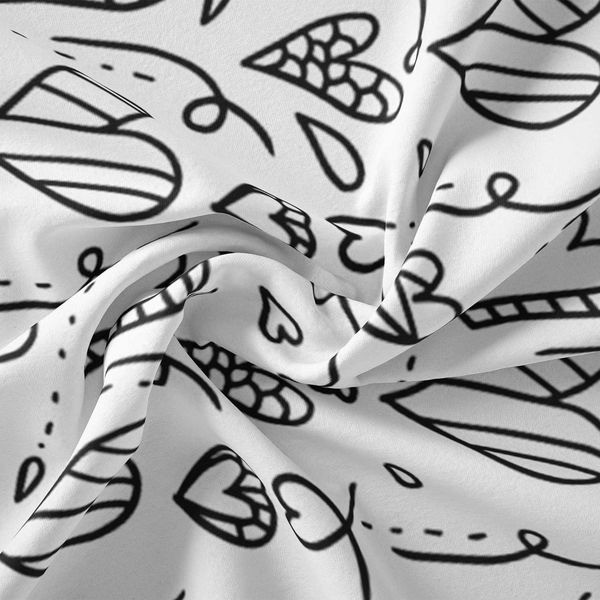  پارچه ملحفه مدل مخمل طرح نقاشی  قلب  5011550