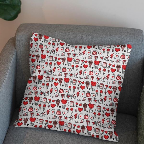   پارچه ملحفه مدل مخمل طرح قلبی کیوت 5011553