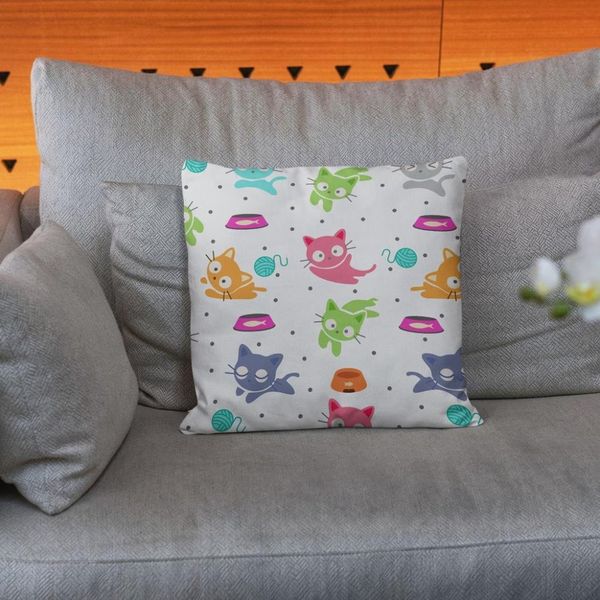  پارچه ملحفه مدل مخمل  طرح  گربه کیوت کد 5011403