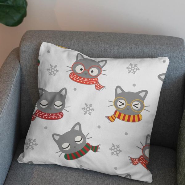  پارچه ملحفه مدل مخمل طرح گربه زمستانی کد 5011414