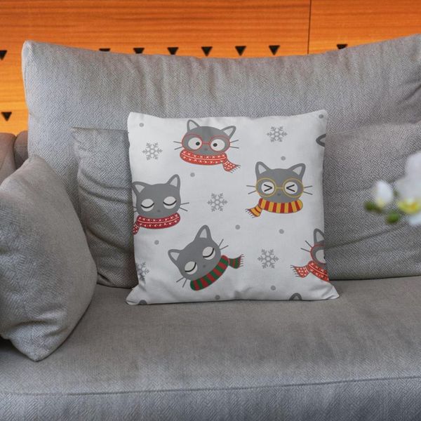  پارچه ملحفه مدل مخمل طرح گربه زمستانی کد 5011414