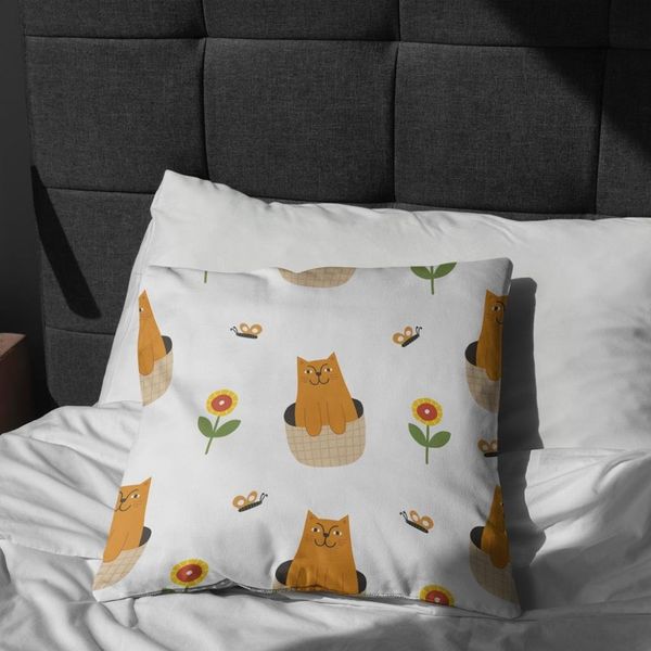  پارچه ملحفه مدل مخمل طرح گربه کیوت  5011622