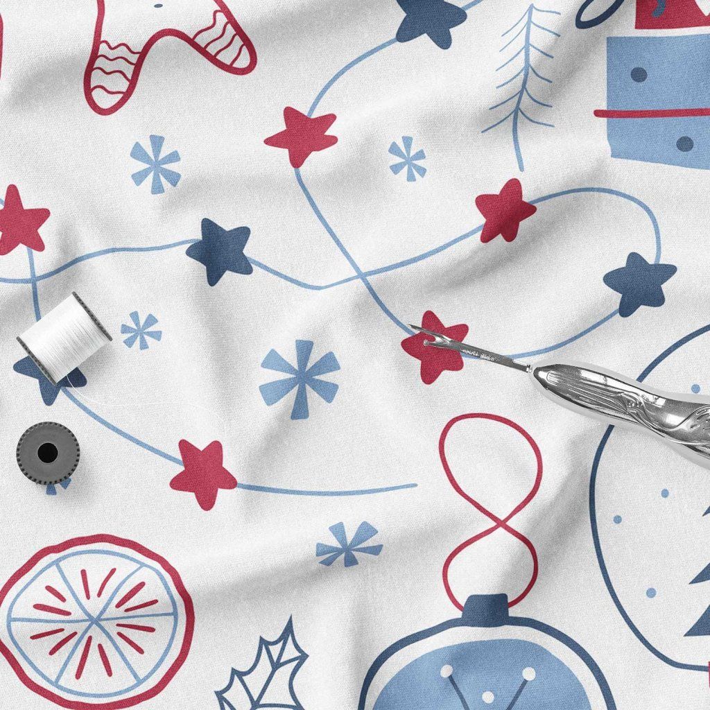 خرید آنلاین  پارچه ملحفه پارچه باما مدل مخمل طرح کریسمس  5011627