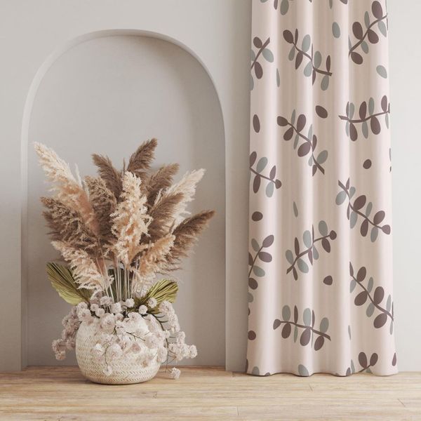   پارچه ملحفه مدل مخمل طرح برگی کد 5011914