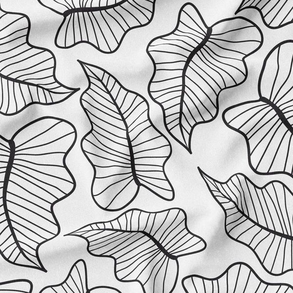   پارچه ملحفه مدل مخمل طرح برگ کد 5011916