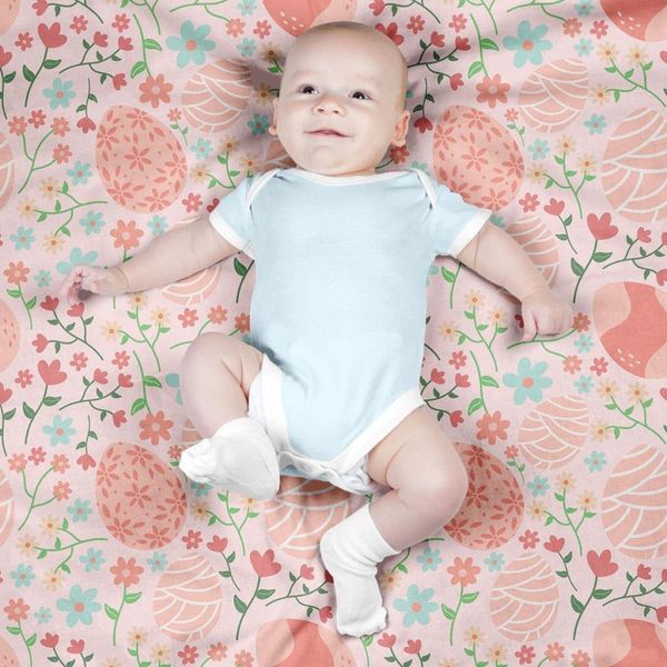  پارچه ملحفه مدل مخمل طرح تخم مرغ بهاری کد 5011828