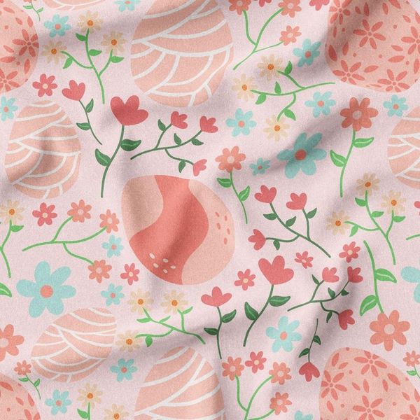  پارچه ملحفه مدل مخمل طرح تخم مرغ بهاری کد 5011828