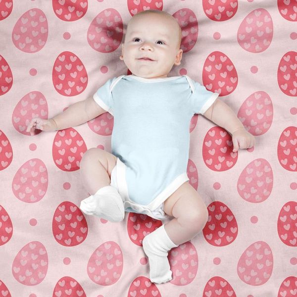  پارچه ملحفه مدل مخمل طرح تخم مرغ رنگی کد 5011835