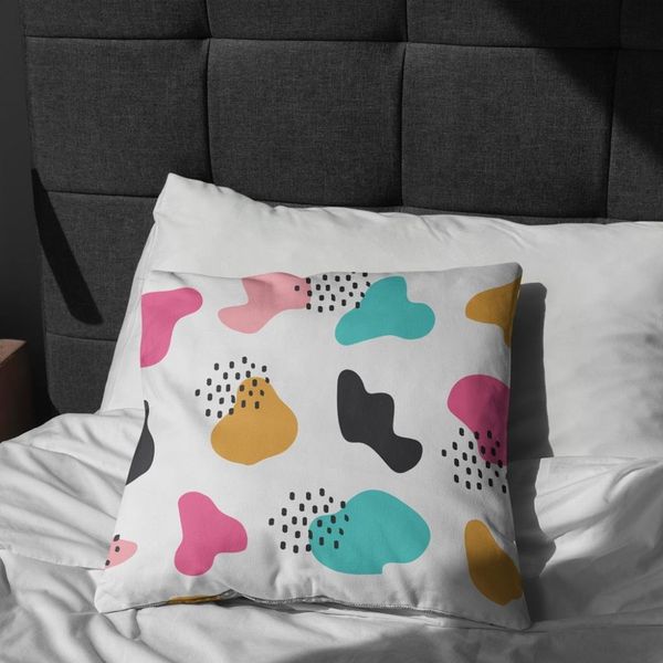   پارچه ملحفه مدل مخمل طرح اشکال  رنگی کد 5011463