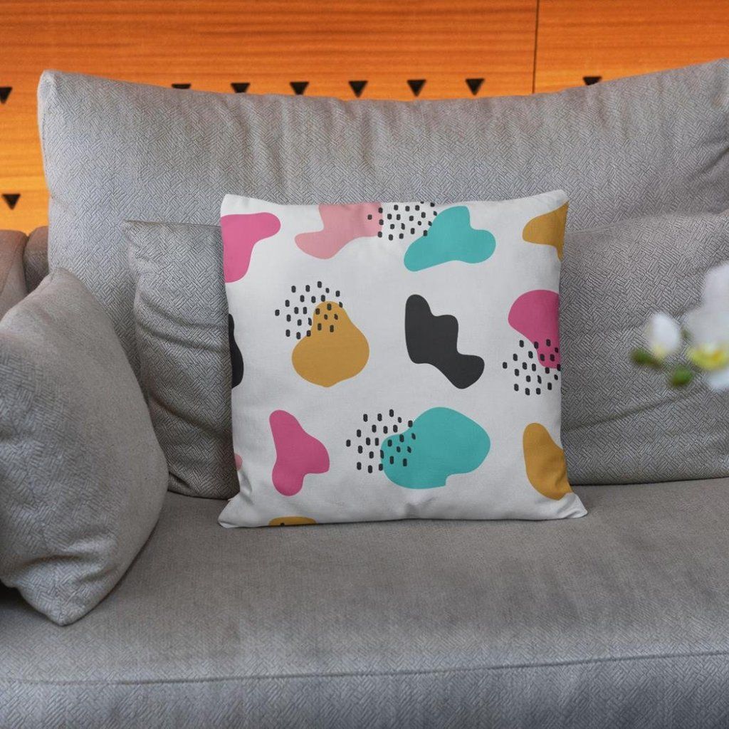 فروش اینترنتی   پارچه ملحفه پارچه باما مدل مخمل طرح اشکال  رنگی کد 5011463