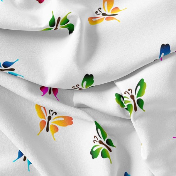  پارچه ملحفه مدل مخمل طرح پروانه ها  کد 5011407
