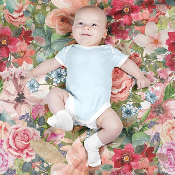 پارچه ملحفه مدل مخمل طرح گل کد 5011807
