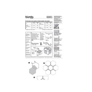 خرید اینترنتی الگو خیاطی کوسن سنتی و پاف بوردا استایل کد 6881