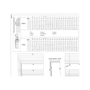 فروش اینترنتی الگو خیاطی کت دخترانه کد 176 سایز 8 تا 14 سال متد مولر