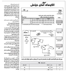 خرید اینترنتی الگو خیاطی بلوز و شلوار زنانه الگوهای آسان خیاطی متد مولر کد 9015 سایز چند سایزه