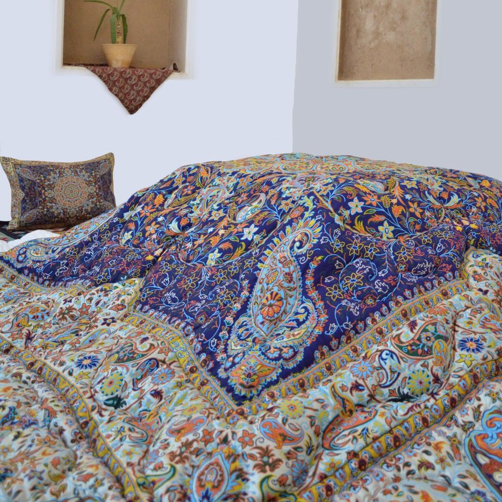 خرید آنلاین لحاف کرسی خاتون سورمه ای