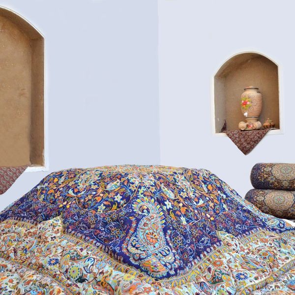 لحاف کرسی خاتون سورمه ای