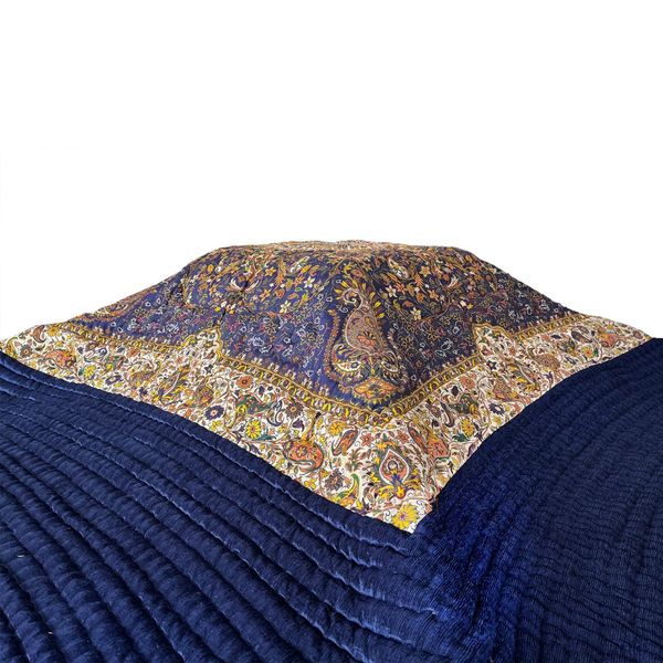 لحاف کرسی کلاسیک خاتون سورمه ای تیره