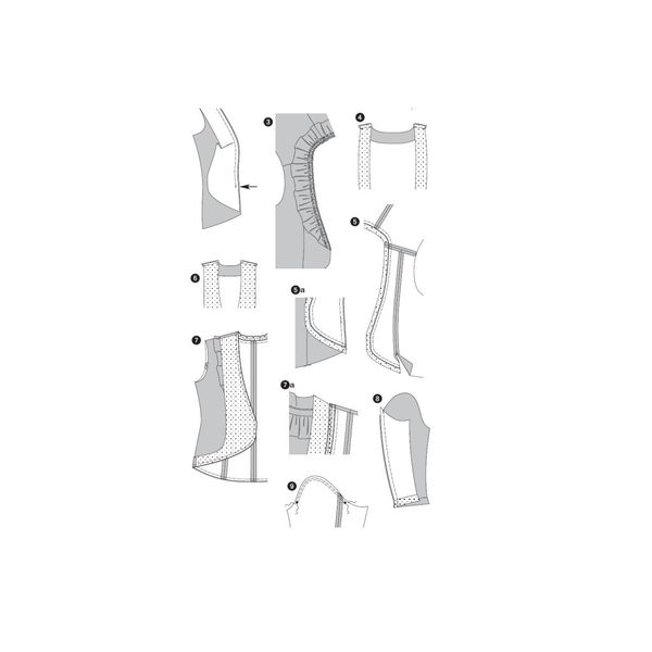الگو خیاطی تاپ و کت دامن زنانه بوردا استایل کد 7454 سایز 44 تا 56 متد مولر