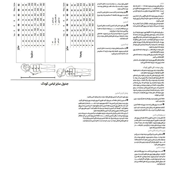الگو خیاطی سرهمی اورال کودک بوردا استایل کد 9279 سایز 1 تا 5 سال متد مولر