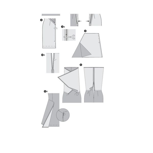 الگو خیاطی پیراهن زنانه بوردا استایل کد 6643 سایز 36 تا 46 متد مولر