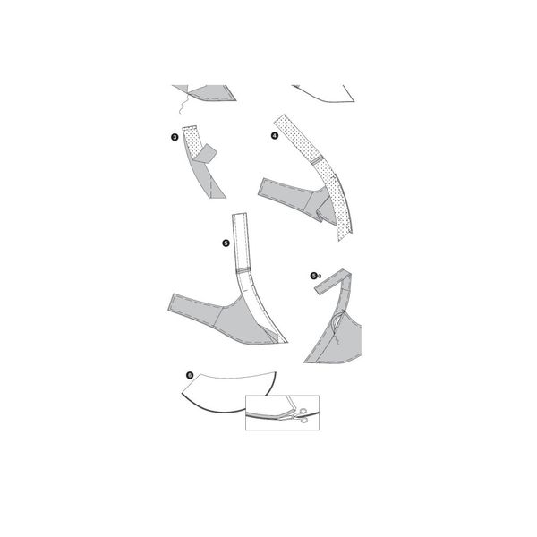 الگو خیاطی پیراهن مجلسی زنانه بوردا استایل کد 7405 سایز 36 تا 48 متد مولر