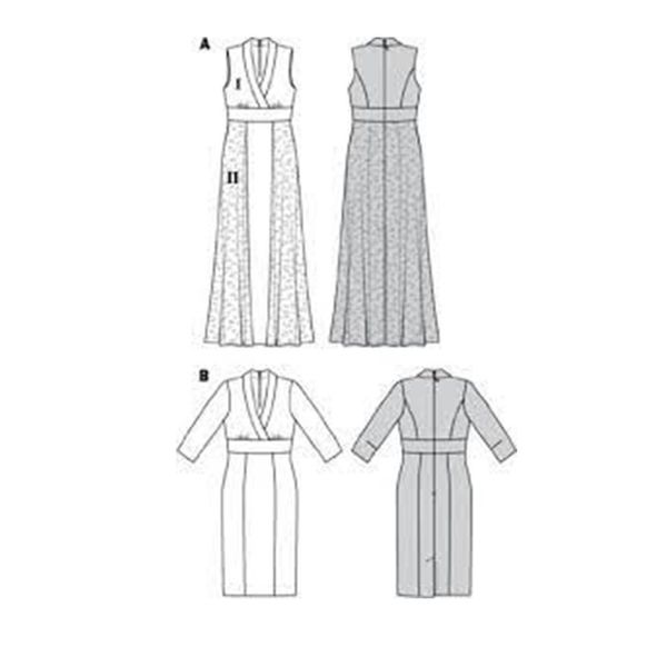 الگو خیاطی پیراهن مجلسی زنانه بوردا استایل کد 7261 سایز 36 تا 48 متد مولر