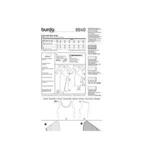 خرید اینترنتی الگو خیاطی پیراهن زنانه بوردا استایل کد 6640 سایز 36 تا 46 متد مولر