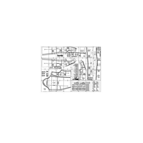 الگو خیاطی تاپ و تونیک زنانه بوردا استایل کد 6819 سایز 34 تا 44 متد مولر