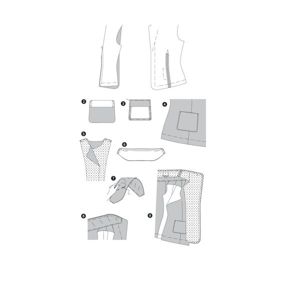 الگو خیاطی کت زنانه بوردا استایل کد 6703 سایز 36 تا 46 متد مولر