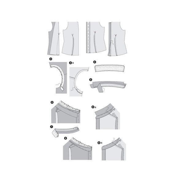        الگو خیاطی تاپ و بلوز زنانه بوردا استایل کد 6527 سایز 34 تا 46 متد مولر