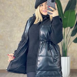 فروش اینترنتی پافر چرم زنانه