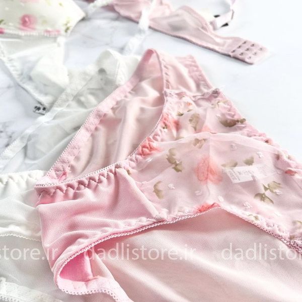 ست شورت و سوتین اسفنجی طرح گل