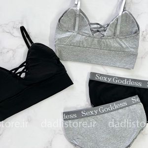 خرید آنلاین ست نیمتنه شورت اسپورت نخی طرح Sexy Goddess