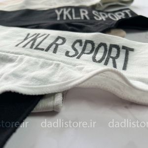 خرید اینترنتی شورت کبریتی بکلس اسپورت نوشته YKLR SPORT