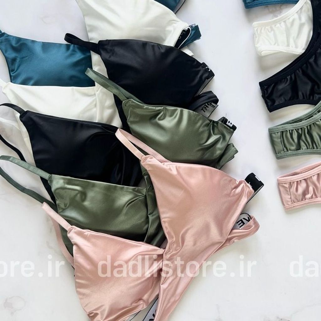 فروش اینترنتی ست شورت و سوتین ساتن فانتزی Love Sport