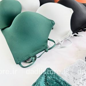 خرید اینترنتی ست شورت و سوتین اسفنجی مانکنی پشت باز هارنس دار