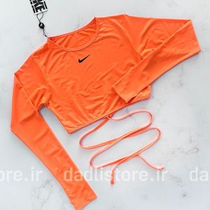 فروش اینترنتی کراپ تاپ گره ای فینگر دار ورزشی نایکی Nike