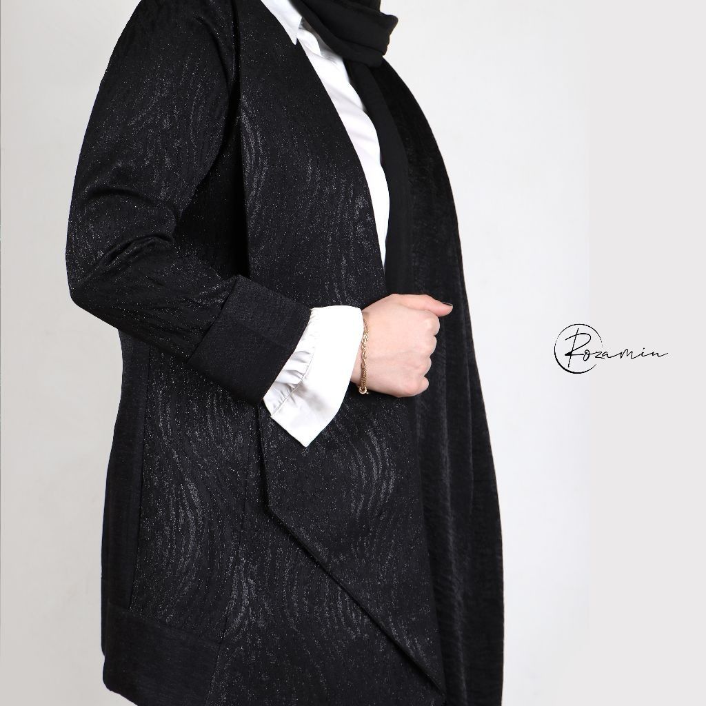 فروش اینترنتی مانتو ژاکاردمشکی 508032