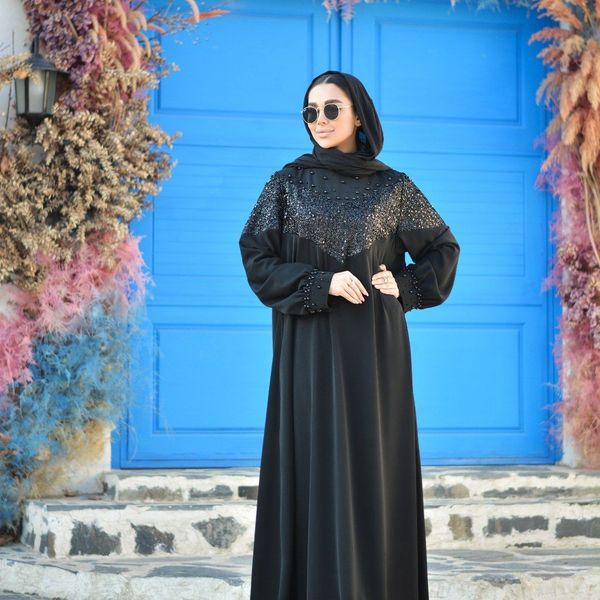مانتو عبایی جواهر دوزی حور