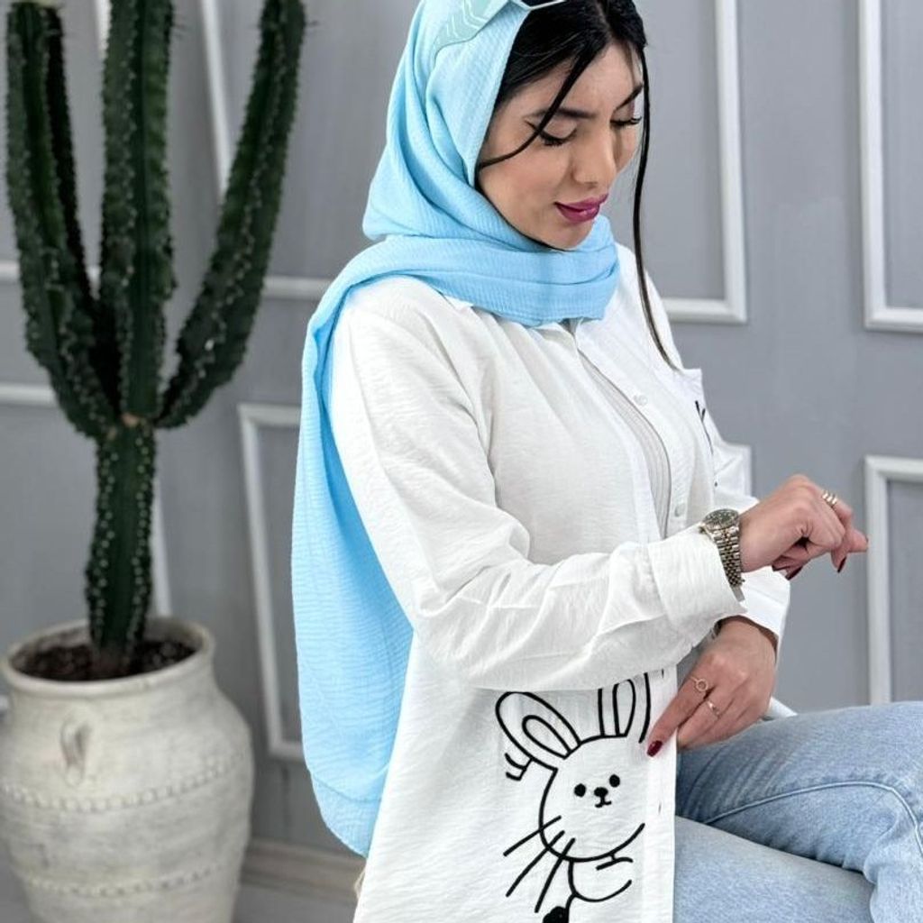 فروش اینترنتی مانتو شومیز ی دخترانه مدل خرگوش کد 3278